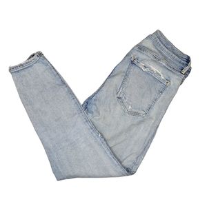 Agolde women's destressed high rise skinny jeans